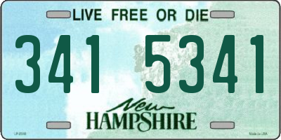 NH license plate 3415341