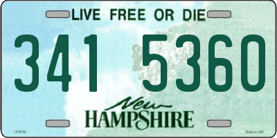 NH license plate 3415360