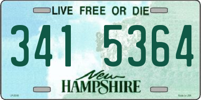 NH license plate 3415364