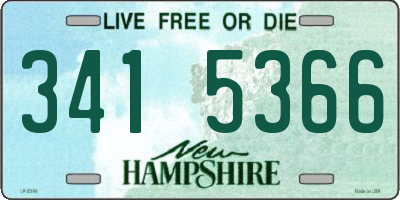 NH license plate 3415366