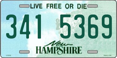 NH license plate 3415369