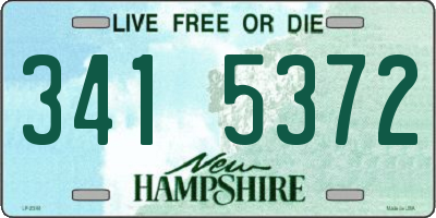 NH license plate 3415372