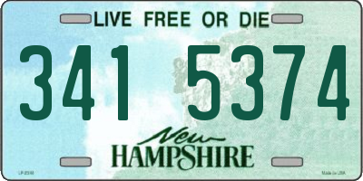 NH license plate 3415374