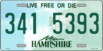 NH license plate 3415393