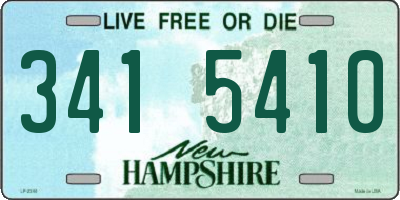 NH license plate 3415410