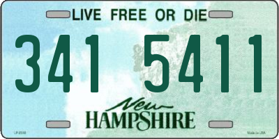 NH license plate 3415411