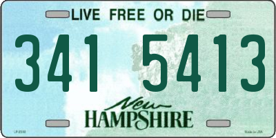 NH license plate 3415413