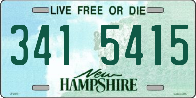NH license plate 3415415