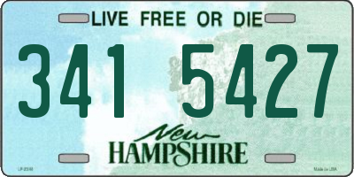 NH license plate 3415427