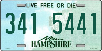 NH license plate 3415441