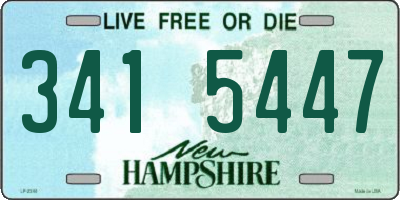 NH license plate 3415447