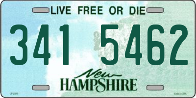 NH license plate 3415462
