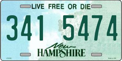 NH license plate 3415474