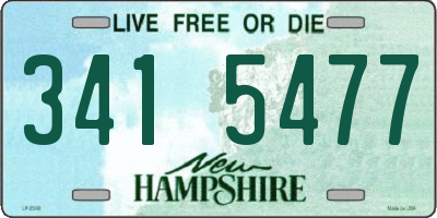 NH license plate 3415477
