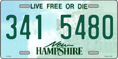 NH license plate 3415480