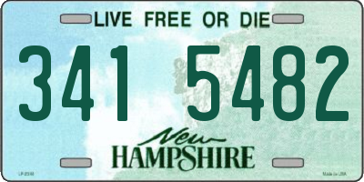 NH license plate 3415482