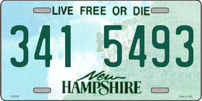 NH license plate 3415493