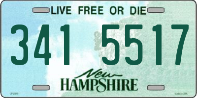 NH license plate 3415517