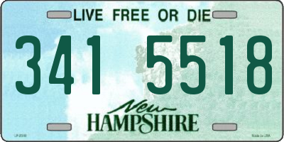 NH license plate 3415518
