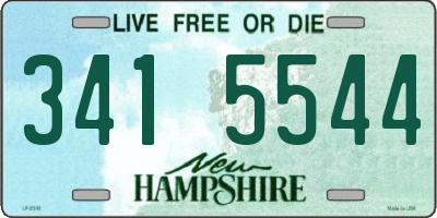 NH license plate 3415544