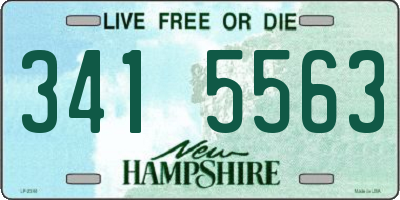 NH license plate 3415563