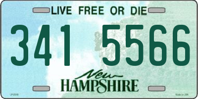 NH license plate 3415566
