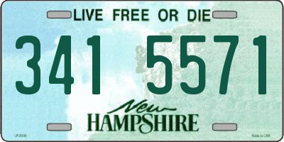 NH license plate 3415571
