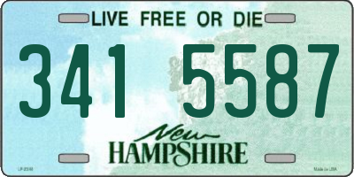 NH license plate 3415587