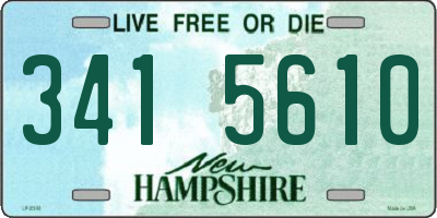 NH license plate 3415610