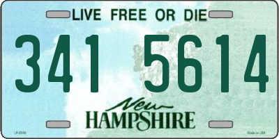 NH license plate 3415614