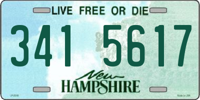 NH license plate 3415617