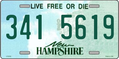 NH license plate 3415619