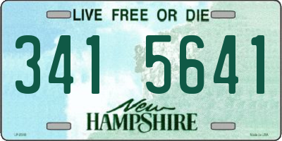 NH license plate 3415641