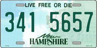 NH license plate 3415657