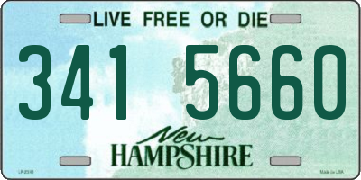 NH license plate 3415660