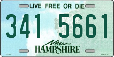 NH license plate 3415661