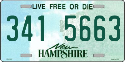 NH license plate 3415663