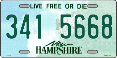 NH license plate 3415668