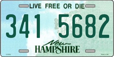 NH license plate 3415682