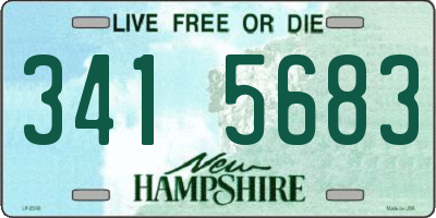 NH license plate 3415683