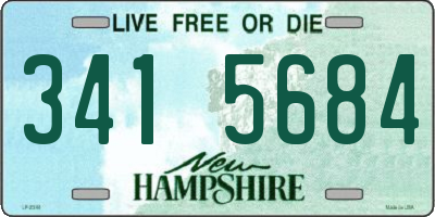 NH license plate 3415684