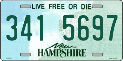 NH license plate 3415697