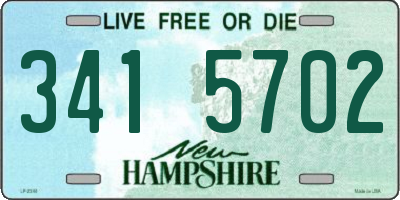 NH license plate 3415702