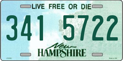 NH license plate 3415722