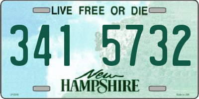 NH license plate 3415732