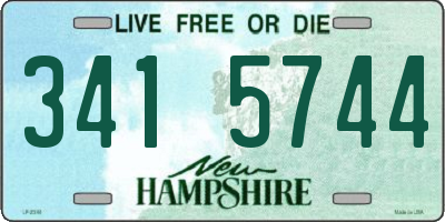 NH license plate 3415744