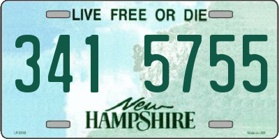NH license plate 3415755