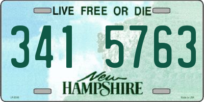 NH license plate 3415763