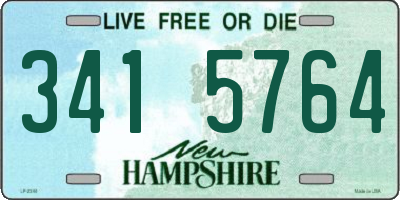 NH license plate 3415764