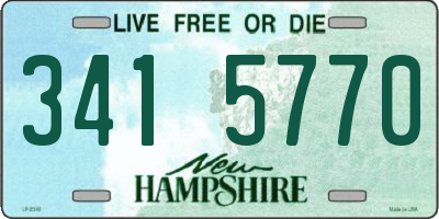 NH license plate 3415770